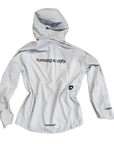 saysky clean pace flex hooded jacket, grey, running is ugly.