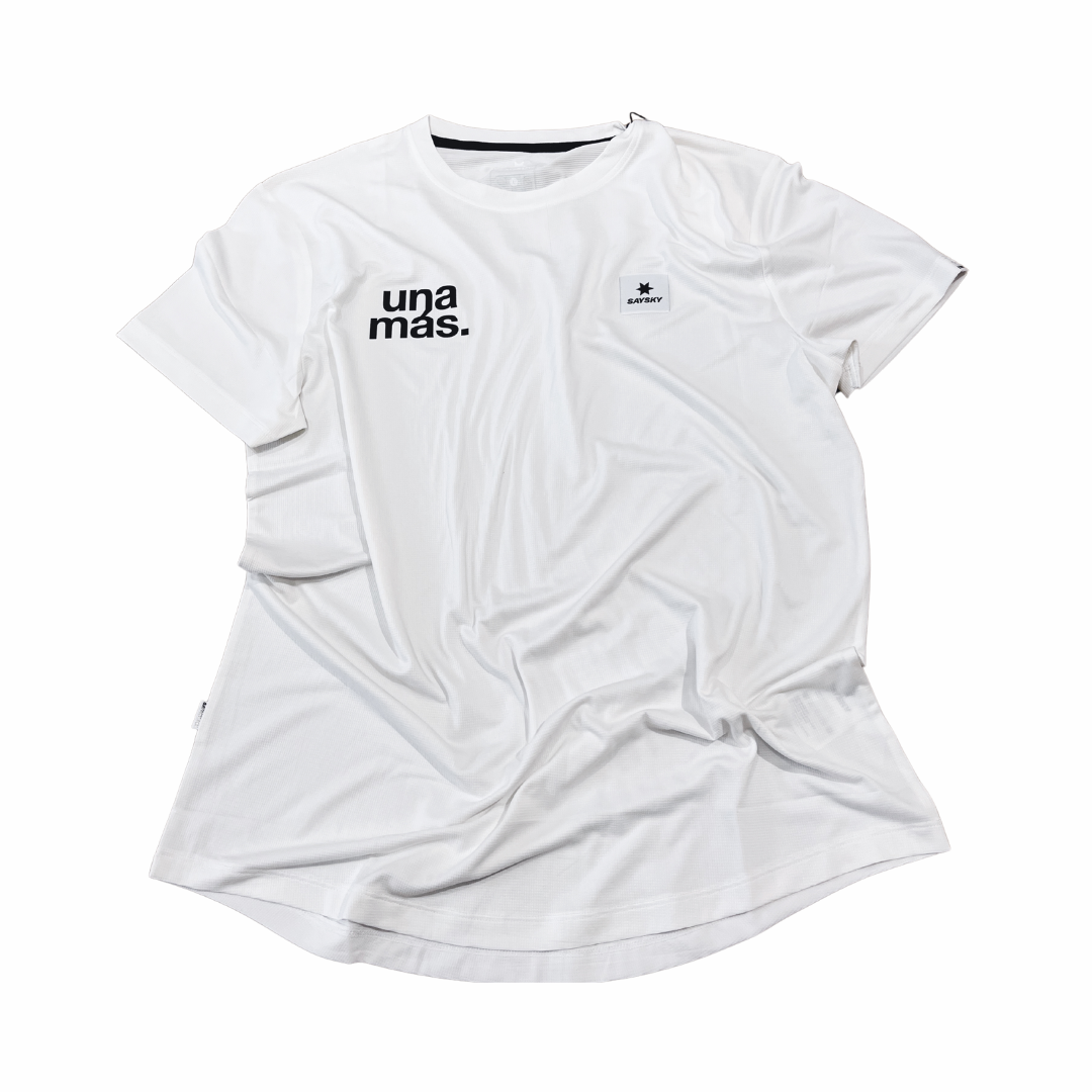saysky clean combat t-shirt, una mas, white.