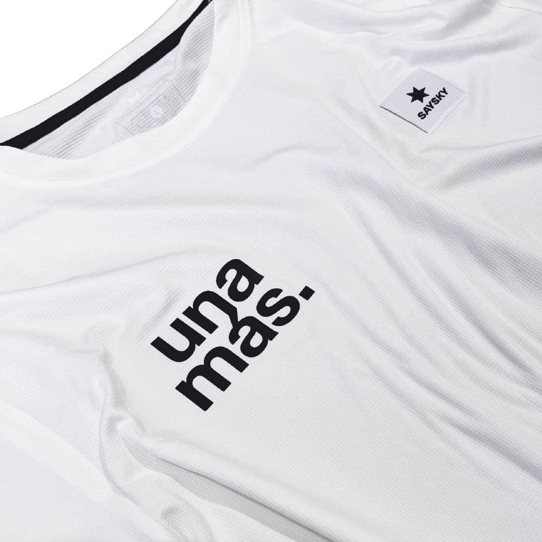 saysky clean combat t-shirt, una mas, white.