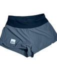 classic womens microperf short 3", grey.