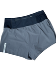 classic womens microperf short 3", grey.