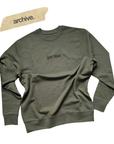 sweater, get lost, army green, archive.