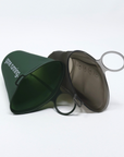 flask, gone running, green.