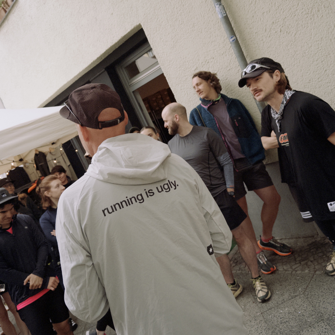 saysky clean pace flex hooded jacket, grey, running is ugly.