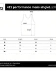 classic mens singlet, heather grey.