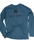 saysky blaze longsleeve, blue melange.