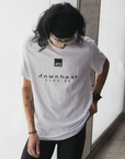 tee downbeat running, tokyo love on white.