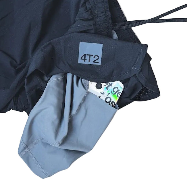 classic mens microperf short 5" get lost, black.