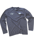 saysky clean pace longsleeve, running is ugly, grey.